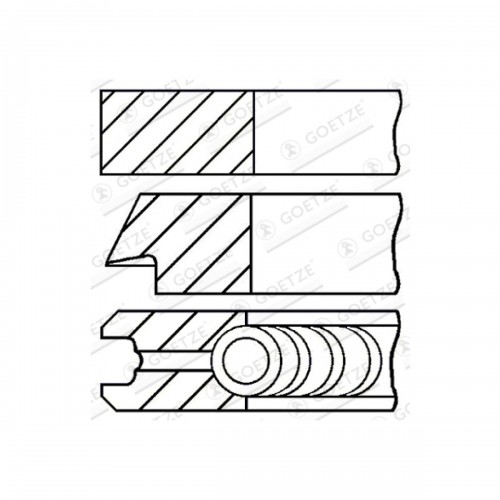 SEGMAN SETİ N47 84,00 MM (STD)-(177PS/184PS) 1.75 X 1.75 X 2.00
