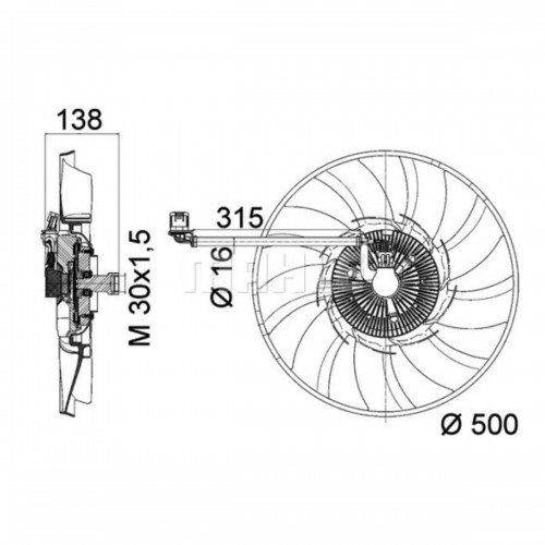 TERMİK FAN 3.0 DİZEL RANGE ROVER SPORT-DİSCOVERY 4