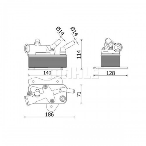 YAĞ SOĞUTUCU RADYATÖRÜ KOMPLE F01-F07-F10 530-535-730d N57